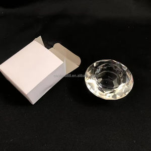 Wholesale Cheap Handmade Decorative <strong>Tealight</strong> Medium Diamond Crystal Round Votive Candlestick <strong>Holder</strong> for Home Decoration - Product Image 2