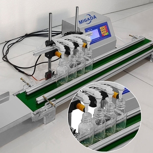 ماكينة تعبئة السوائل الأوتوماتيكية مضخة زيت الطعام ماكينة تعبئة الزجاجات الصغيرة خط حزام ناقل تعبئة زيت الزيتون السائل - Product Image 1