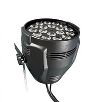 Luz LED Profesional 18x10W Par RWGB 4en1 para Escenario, DMX512, IP33, 5000K, Equipo Delgado para Discoteca, DJ, Bodas, Eventos, Fiestas y Clubes