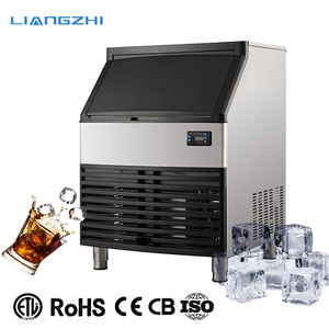 Machine à glaçons carrés en acier inoxydable à refroidissement par air/eau, économie d'énergie, 200 lb (100 <span class=keywords><strong>kg</strong></span>/24h), pour restaurant et café - Product Image 1