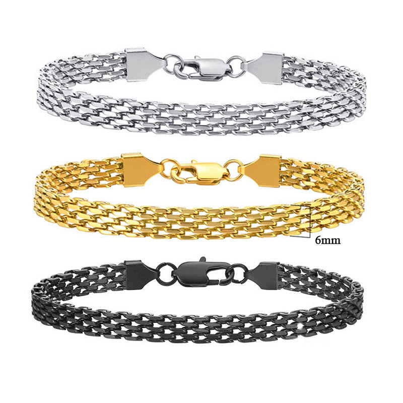 Tarnish Free Gold Plated Mesh Link Bracelet for Men Women Waterproof  Hypoallergenic Stainless Steel Mesh Bracelet Jewelry Gift
