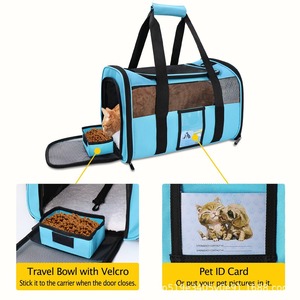 Sac de transport pliable et respirant pour animaux de compagnie - Sac à main pour petits chiens et chats - Product Image 6