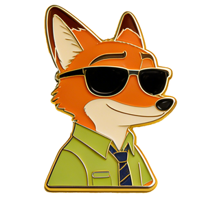 Badge en métal moulé personnalisé en aluminium, motif dessin animé, imprimé UV, emblème animalier pour vêtements, cadeaux et souvenirs - Product Image 1