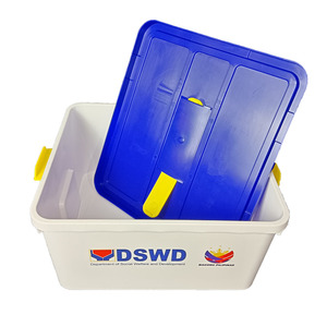 Secchi quadrati 20L all'ingrosso con coperchio e maniglia logo di <span class=keywords><strong>dimensioni</strong></span> personalizzate colore PP in plastica secchi quadrati - Product Image 3