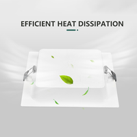 Plafonnier LED encastré rond DOB SMD pour intérieur, économie d'énergie, 5w 7w 11w 16w 22w