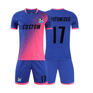 Drucken Logo Fußball mannschaft tragen billige benutzer definierte Sport trikot neues Modell neueste Fußball trikot Designs Fußball uniform - Product Image 4