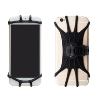 Support de téléphone portable en silicone 2026 avec poignée pour guidon de moto - Rotation réglable, ajustement universel pour téléphones de 5,5 à 7 pouces