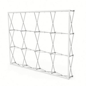 Stand d'affichage promotionnel extérieur pop-up 3*3, structure en alliage d'aluminium réutilisable, transfert thermique par défilement - Product Image 1