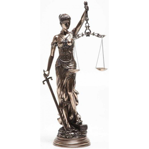 Statue de la Déesse de la Justice en bronze, taille personnalisée, pour intérieur/extérieur, cadeau pour <span class=keywords><strong>avocat</strong></span>, grande sculpture. - Product Image 4