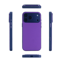 Funda Mate Antihuellas para Teléfono, Protección Contra Caídas, Cubierta Protectora Delgada con Bisel Elevado para la Cámara, para iPhone 17 Pro Max
