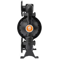 Pompe à double diaphragme pneumatique industrielle QBY3-80Q en fonte nodulaire, certifiée CE, pour eaux usées et boues