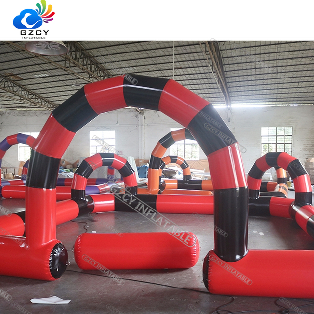 Commercial Outdoor/Indoor Inflatable Bumper Car Go-Kart Race Track with PVC Material CE Certified 6x6m or Customizable Size