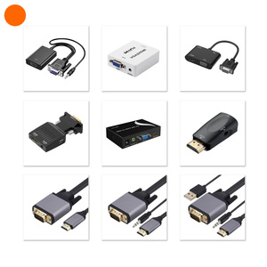 Magelei-Adaptateur VGA 1.8m vers HDMI avec câble d'alimentation <span class=keywords><strong>audio</strong></span> et USB pour projecteur, ordinateur et HDTV, veste PVC - Product Image 1