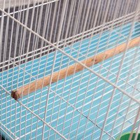 Grande Cage d'Élevage d'Oiseaux Extérieure de Luxe Moderne et Solide pour Perroquets, Pliable en Métal, Fer et Plastique Écologique avec Bouton