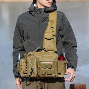Bolsa de Almacenamiento Ligera para Aparejos de Pesca con Cubierta Protectora Impermeable, Mochila de Pesca para Hombre, Regalos de Pesca - Product Image 4