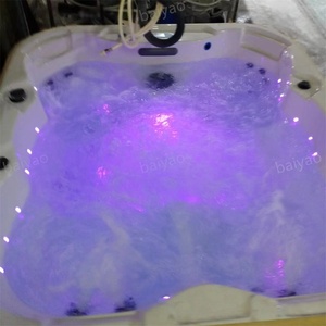 Spa al aire libre para 4 personas con Jacuzzier Lazy Spa Hidromasaje Bañera exterior Yacuzzy <span class=keywords><strong>inflable</strong></span> exterior e inteligente jacuzzis al aire libre - Product Image 4