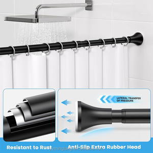 <span class=keywords><strong>Tringle</strong></span> à <span class=keywords><strong>rideau</strong></span> de <span class=keywords><strong>douche</strong></span>, <span class=keywords><strong>tringle</strong></span> à <span class=keywords><strong>rideau</strong></span> de tension à ressort en acier inoxydable sans glissement, <span class=keywords><strong>tringle</strong></span> de <span class=keywords><strong>douche</strong></span> sans rouille réglable pour fenêtre de salle de bain - Product Image 3