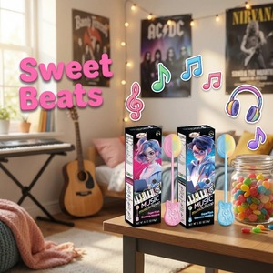 Musique Sucette Sans <span class=keywords><strong>Sucre</strong></span> Snack pour Enfants Bonbons Durs Sucettes Bonbons Jouets Fournisseur Sons Savoureux Audio Fun Lollipop Candy - Product Image 5
