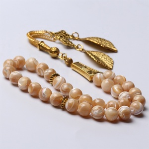 Natural Shell Tasbih 33 Beads Tasbeh Muslim Prayer Colour Rosary 8mm 10mm Round Tasbeeh Sibha Misbaha Islamic <strong>Masbaha</strong> - Product Image 4