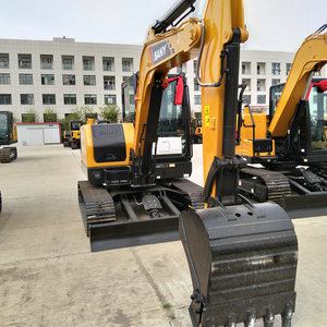 Excavadora pequeña SANY SY60C, excavadora de cadenas usada, precio bajo, envío gratis, nuevo modelo, hidráulica, agrícola - Product Image 3