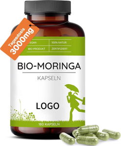 Высококачественные органические капсулы моринги для взрослых – <span class=keywords><strong>100</strong></span>% чистая поддержка энергии и повышение иммунитета, 180 капсул/флакон - Product Image 5