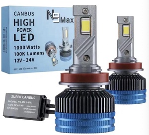 Ampoule de phare LED 1000W 50000LM H1 <span class=keywords><strong>H3</strong></span> H7 H11 H13 880 9005 9006 9007 Ampoule de phare LED H4 Pièces automobiles 100k lm N9 MAX Usine - Product Image 5