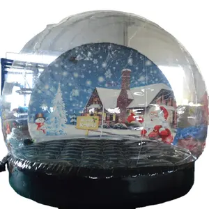 Tienda de burbujas de globo de nieve gigante, inflable grande bola de nieve de tamaño humano, de navidad, fabricante