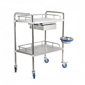 Factory Outlet Stainless Steel Hospital Medical Cart Treatment <strong>Trolley</strong> - Product Image 6