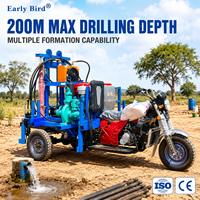 Foreuse légère pour puits d'eau 100m 150m 200m – Machine de forage aquatique à performance stable