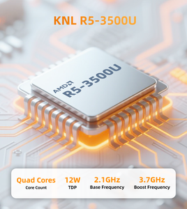 Mini PC Gaming de Escritorio NUC <span class=keywords><strong>AMD</strong></span> <span class=keywords><strong>Ryzen</strong></span> 5 3500U Radeon Vega 8 DDR4 16GB NVMe SSD Pantalla 4K WiFi5 Ordenador Servidor para Negocios y Oficina - Product Image 3