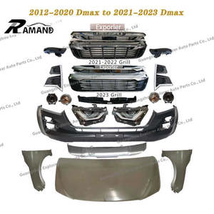 Kit de conversion pour Dmax <span class=keywords><strong>2012</strong></span>-2020 Mise à niveau vers DMAX 2022 2023 Bodykit BLACK Standard Complete Front Nose G05 Front Bumper - Product Image 4