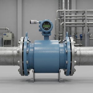 Débitmètre magnétique authentique 8750W 4-20mA HART avec revêtement PTFE DN15-DN1200 pour les eaux usées et les services publics de l'eau - Product Image 2