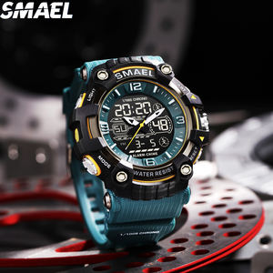 <span class=keywords><strong>Reloj</strong></span> Digital Deportivo para Hombre, Relojes Digitales <span class=keywords><strong>de</strong></span> Plástico Resistentes al Agua con Cronómetro, Último Modelo SMAEL 8089, Relojes Multifuncionales - Product Image 2