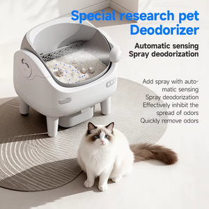 OEM Intelligent Automatic <b>Cat</b> <b>Litter</b> Box with ABS Material Full Open Design for Deodorization & Purification - Product Image 4