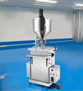 Máquina de llenado de crema, gel, cera y ungüento espeso de 10-1000 ml con circulación de agua, calentamiento y agitación - Product Image 5