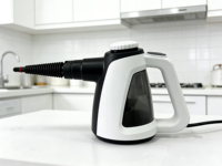 Nettoyeur vapeur instantané en aluminium de 1500 watts, pression vapeur de 3 bars, réservoir d'eau de 2 L, autonomie de 30 minutes, design portable, usage domestique