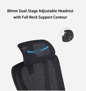 Chaise de bureau avec oreiller de soutien lombaire en maille Design réglable à dossier haut pour la maison et les utilisateurs obèses Qualité supérieure - Product Image 5