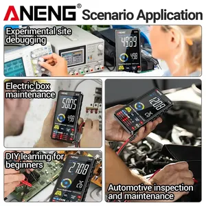ANENG 615 - Comprobador de Voltaje y Corriente CA/CC Recargable con Pantalla Táctil Inteligente Automática de 6000 Lecturas, Herramientas para Electricistas - Product Image 4