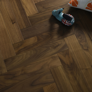 Solid Black Walnut Herringbone <strong>Flooring</strong> 460x90x18mm Hardwood Click System <strong>for</strong> Living Room Kitchen <strong>Outdoor</strong> Basement Gym Water - Product Image 6