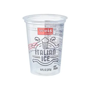 8 oz wit of transparant pp wegwerp plastic cup