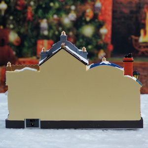 LED Musical Street <strong>House</strong> With Kid Moving Battery Operation Plastic Material <strong>Christmas</strong> <strong>Village</strong> <strong>Decoration</strong> - Product Image 5