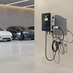 Borne de recharge murale intelligente HJ 7kW pour véhicules électriques, niveau 2, type 2, station de charge rapide pour usage domestique en Afrique du Sud - Product Image 2