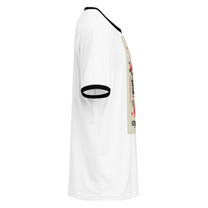 T-Shirt Unisex in Jersey 100% Cotone con Collo a Contrasto - Design Semplice con Logo, Tessuto 300g - Product Image 1