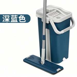 Serpillère en microfibre facile à nettoyer, séparation humide et sèche, avec seau mains libres - Product Image 5