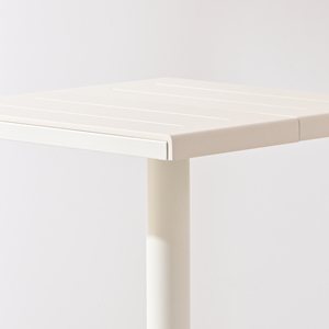 Bàn ăn ngoài trời bằng nhựa, kiểu hiện đại, dành cho quán cà phê, nhà hàng, nhỏ, màu trắng, <span class=keywords><strong>2</strong></span> chỗ ngồi, hình vuông, bán buôn. - Product Image 6