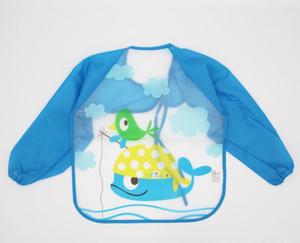Bavoir en <span class=keywords><strong>plastique</strong></span> manches longues pour bébé et enfant, bavoir imperméable, avec design Smock, nouveauté - Product Image 5