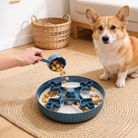 Bol d'alimentation lente pour animaux de compagnie, bol rotatif anti-étouffement pour chat et chien, avec base antidérapante, gamelle pour chien, fournitures pour animaux de compagnie
