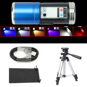 Im Freien 4 LED wiederauf ladbare Fischl ichter Digital Power Display Nachtlichter Taschenlampen Angels ensor Köder lichter - Product Image 5
