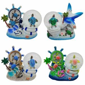 Best Seller 3D Custom Polyresin <b>Crystal</b> <b>Ball</b> Statue Fish Home Decor Tourist Souvenir Elegant Tortoise Turtle Anniversary - Product Image 2