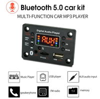 Placa Decodificadora MP3 FYX, Reproductor de Audio para Auto, USB, TF, Radio FM, AUX, Grabación, Módulo Manos Libres, 12V, BT5.0 para Altavoz